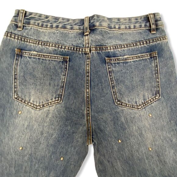 Tobi Roswell Studded Denim Boyfriend Jean NWT - Picture 6 of 12